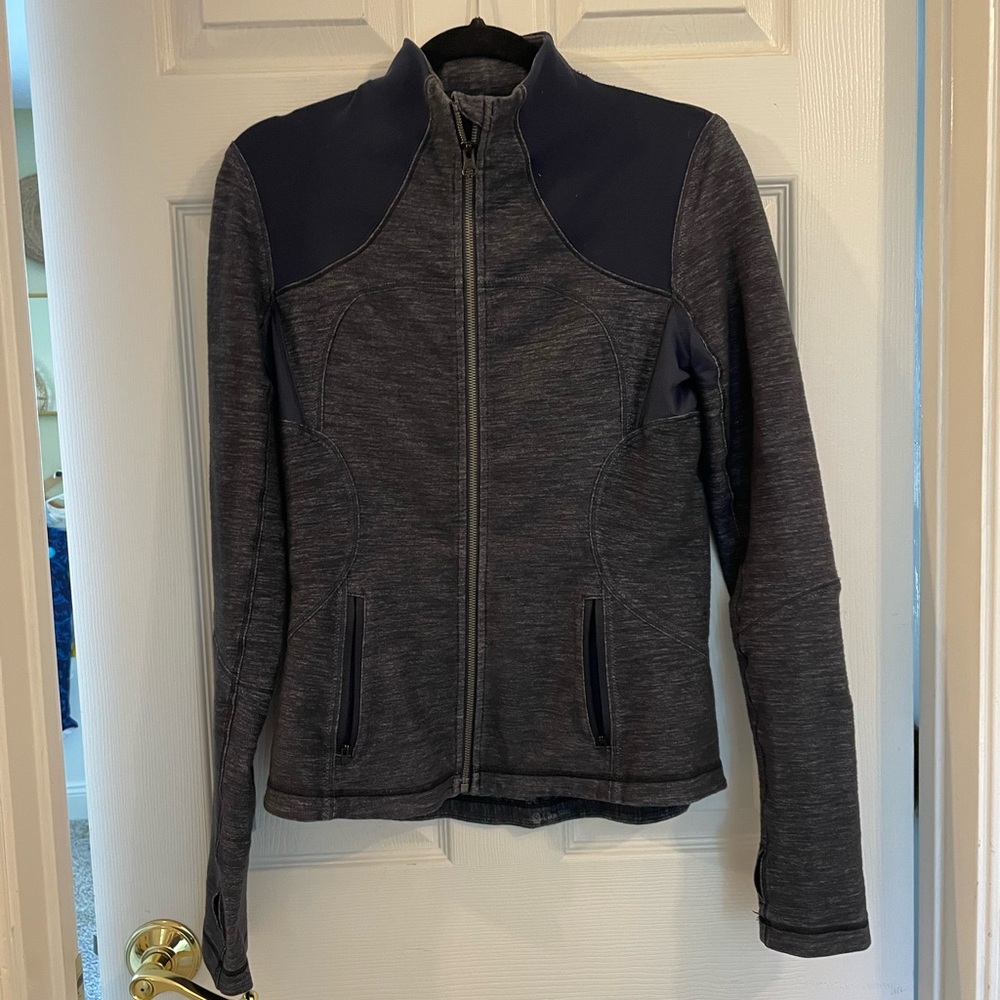 Lululemon Womens Full Zip Size 8 Jacket; Denim Blue